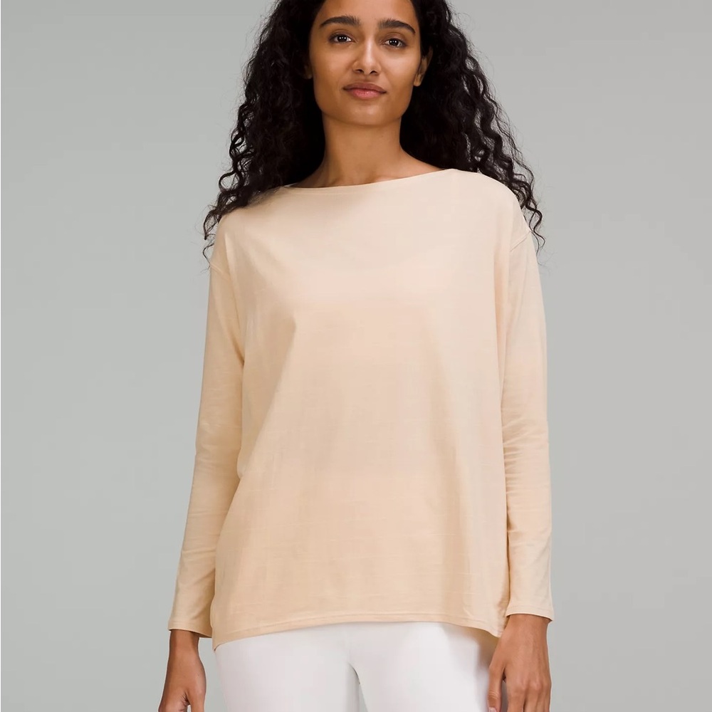 Lululemon Tan Long Sleeve Top